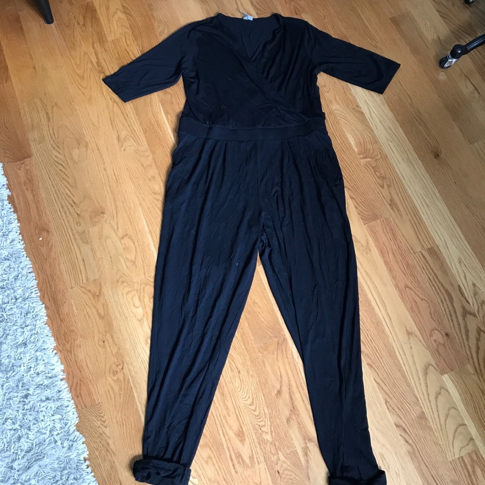 ASOS black Jersey jumpsuit
